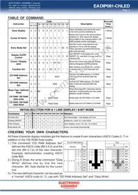 EA DIP081-CHNLED Datasheet Page 3