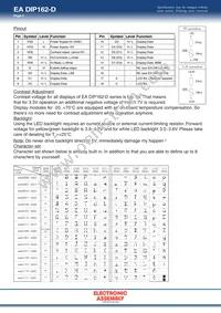 EA DIP162J-DN3LW Datasheet Page 2