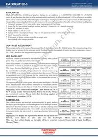 EA DOGM132B-5 Datasheet Page 2
