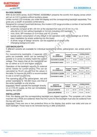 EA DOGM204B-A Datasheet Page 2