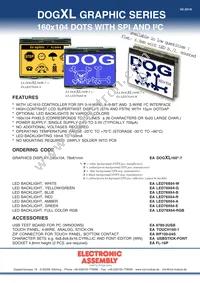 EA DOGXL160L-7 Datasheet Cover