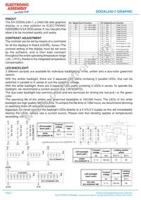 EA DOGXL240B-7 Datasheet Page 2