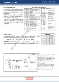 EA EDIPTFT70-A Datasheet Page 4