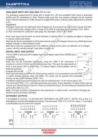 EA EDIPTFT70-A Datasheet Page 8