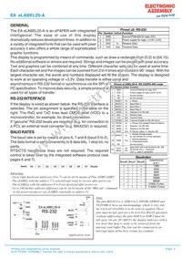 EA ELABEL20-A Datasheet Page 3