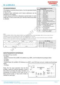 EA ELABEL20-A Datasheet Page 5
