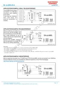 EA ELABEL20-A Datasheet Page 15