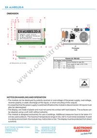 EA ELABEL20-A Datasheet Page 16