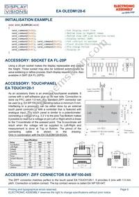 EA OLEDM128-6LWA Datasheet Page 6