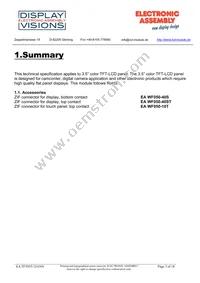 EA TFT035-32ANN Datasheet Page 3