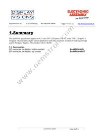 EA TFT043-42ANN Datasheet Page 3