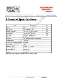 EA TFT050-84ANN Datasheet Page 4