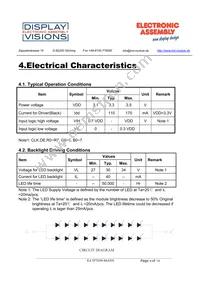 EA TFT050-84ANN Datasheet Page 6