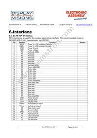 EA TFT050-84ATP Datasheet Page 12