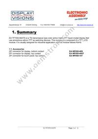EA TFT050-84ATS Datasheet Page 3