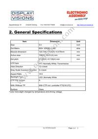 EA TFT050-84ATS Datasheet Page 4