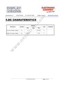 EA TFT052-41ANN Datasheet Page 7