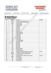 EA TFT052-41ANN Datasheet Page 11