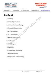 EA TFT052-41ATS Datasheet Page 2