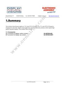 EA TFT070-84ANN Datasheet Page 3