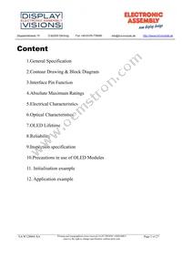 EA W128064-XALG Datasheet Page 2