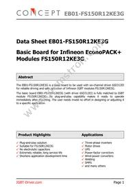 EB01-FS150R12KE3G Datasheet Cover