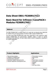 EB01-FS300R17KE3 Datasheet Cover