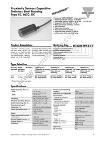 EC3025PPASL-1 Datasheet Cover