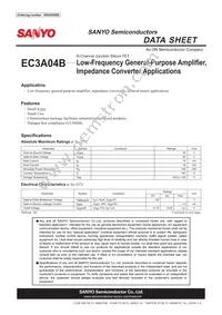 EC3A04B-3-TL-H Datasheet Cover