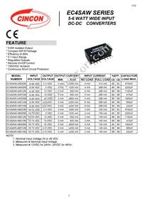 EC4SAW-48D05N Datasheet Cover