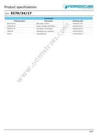 EC70/34/17-3C91 Datasheet Page 2