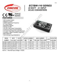 EC7BW-110D15N Datasheet Cover