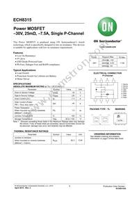 ECH8315-TL-W Datasheet Cover
