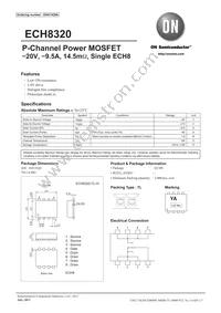 ECH8320-TL-H Datasheet Cover