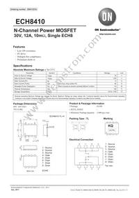 ECH8410-TL-H Datasheet Cover