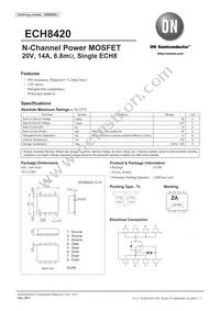 ECH8420-TL-H Datasheet Cover