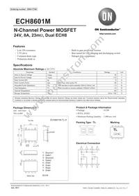 ECH8601M-TL-H-P Datasheet Cover