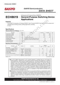 ECH8619-TL-E Datasheet Cover