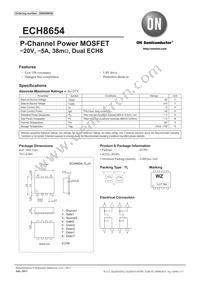 ECH8654-TL-H Datasheet Cover