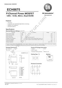 ECH8675-TL-H Datasheet Cover