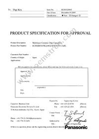 ECJ-0EBFJ105K Datasheet Cover