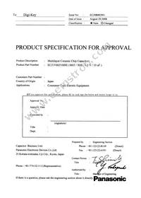 ECJ-1V60J106M Datasheet Cover