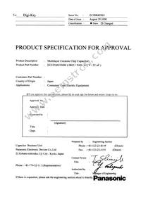 ECJ-2F60J226M Datasheet Cover