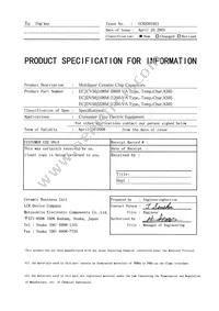 ECJ-CV50J106M Datasheet Cover