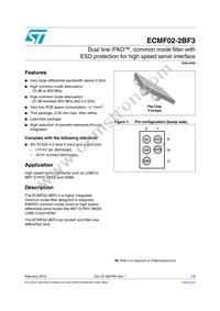 ECMF02-2BF3 Datasheet Cover