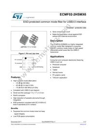 ECMF02-2HSMX6 Datasheet Cover