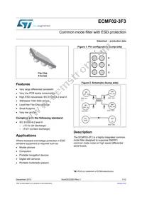 ECMF02-3F3 Datasheet Cover