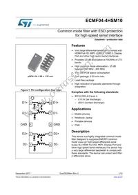 ECMF04-4HSM10 Datasheet Cover