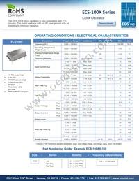 ECS-100AX-196.6 Datasheet Cover