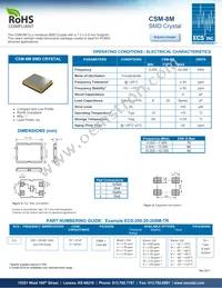 ECS-120-20-20BM-TR Datasheet Cover